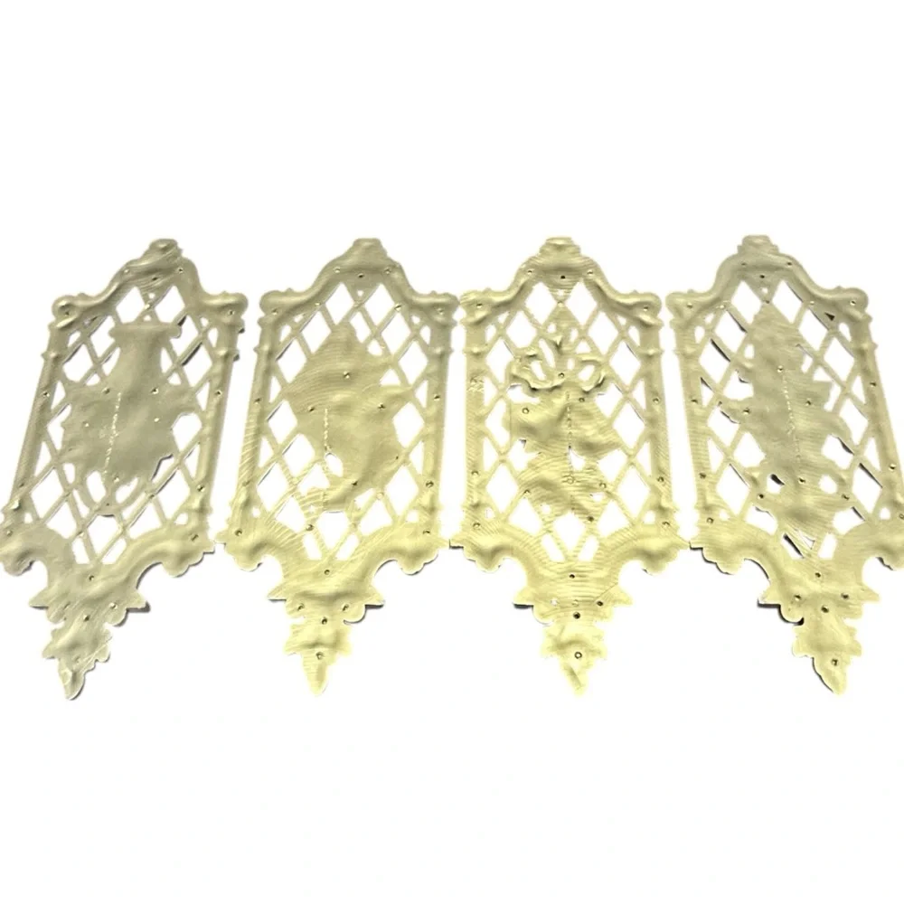 Vintage 1971 Dart Gold Wall Plaques Hollywood‎ Regency Set of 4